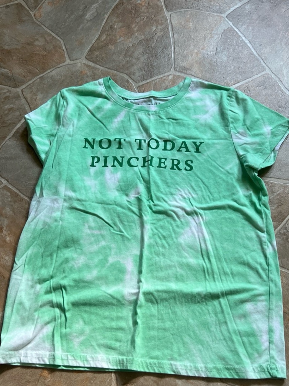 Kids "Not Today Pinchers" Short Sleeve Tee - Mint Green